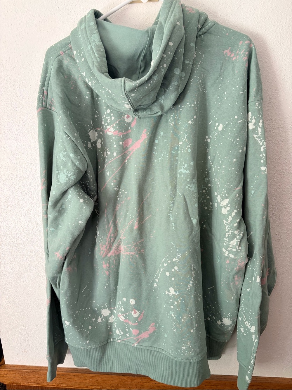 Hurley Mint Green Paint-Splatter Hoodie - Picture 4 of 4